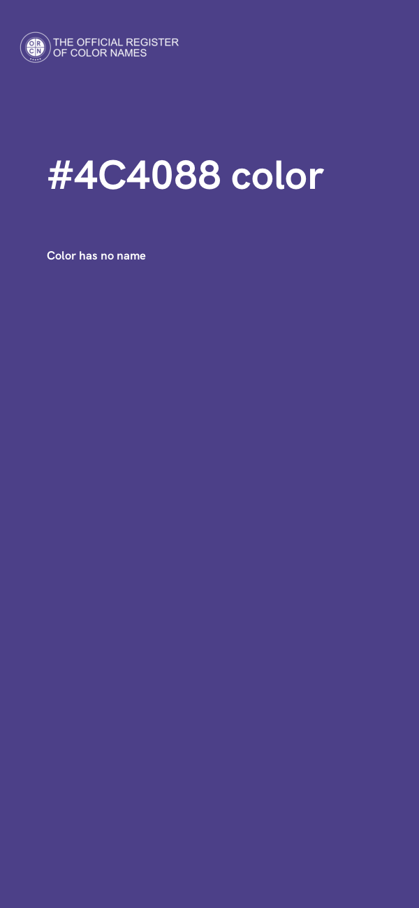 #4C4088 color image