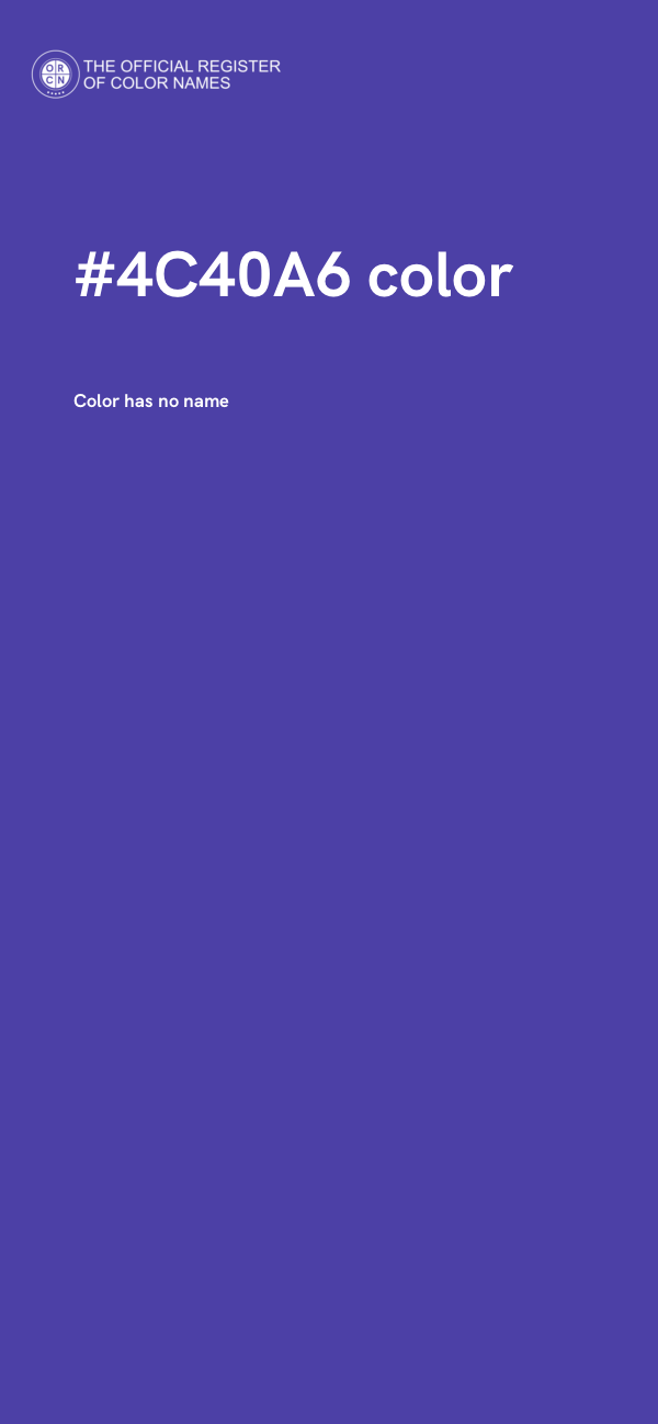 #4C40A6 color image