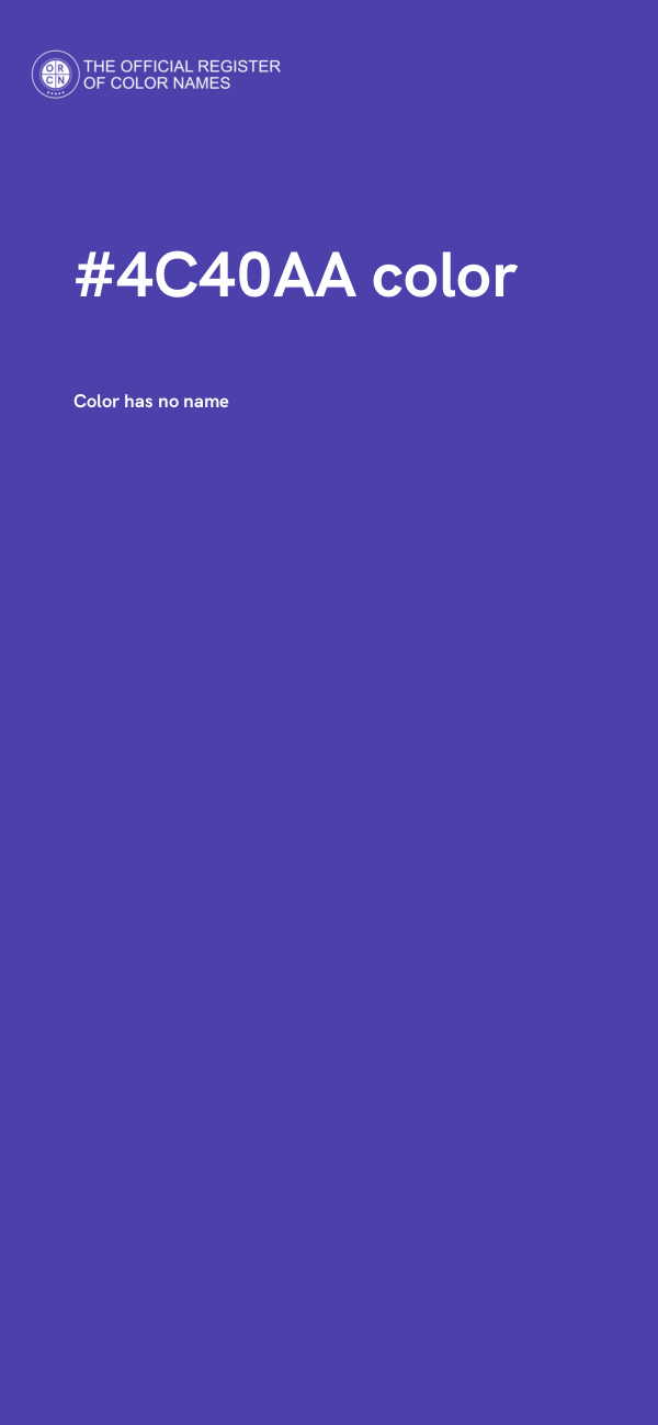 #4C40AA color image