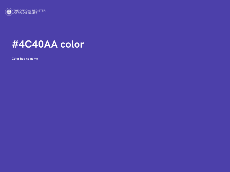 #4C40AA color image