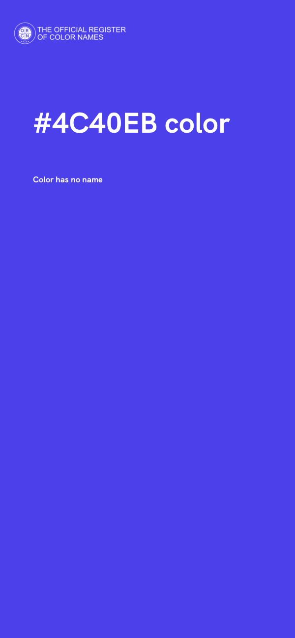 #4C40EB color image