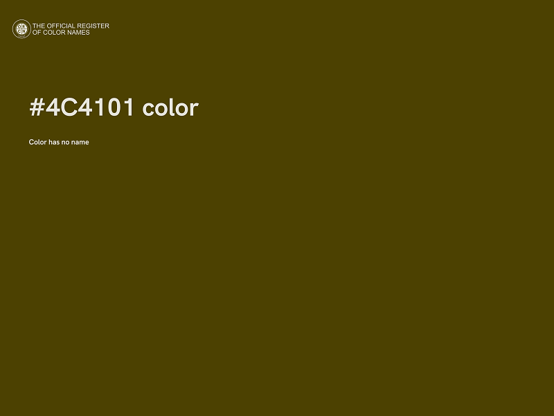 #4C4101 color image