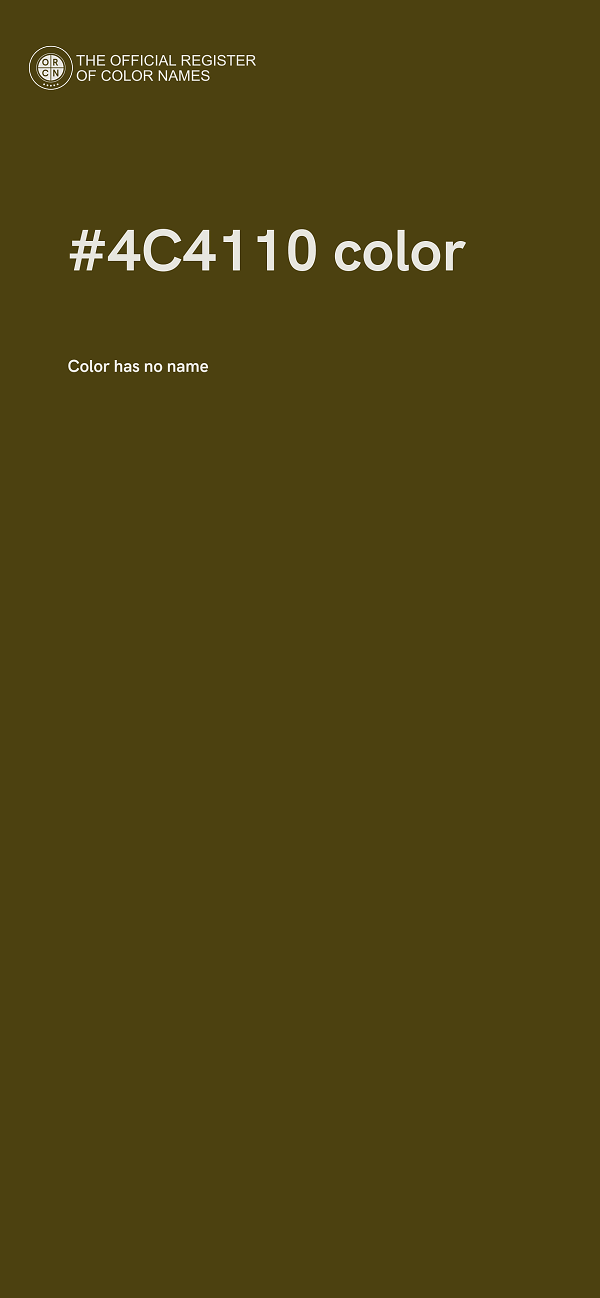 #4C4110 color image