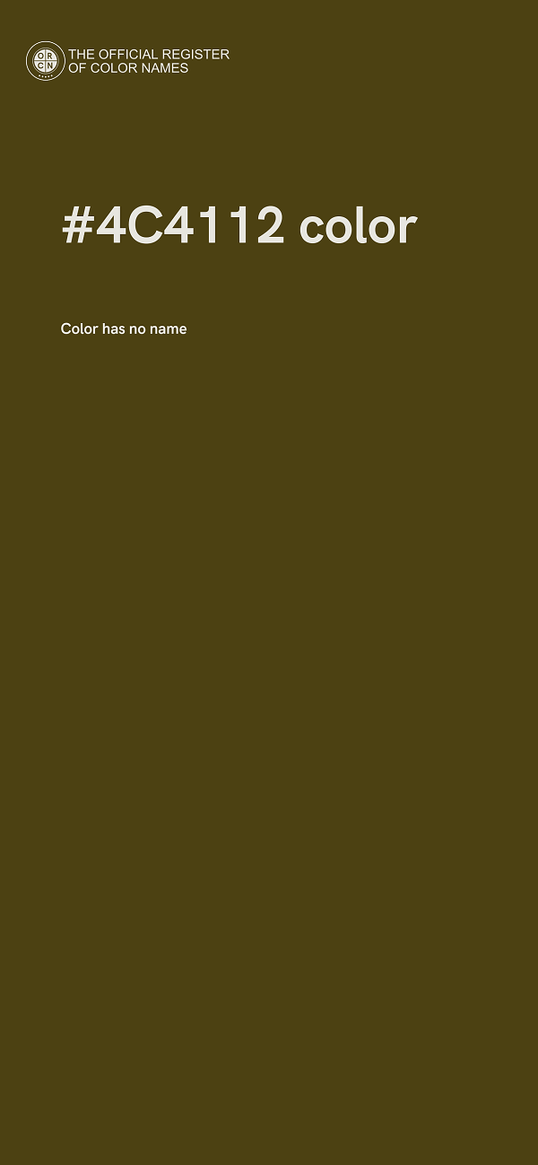 #4C4112 color image
