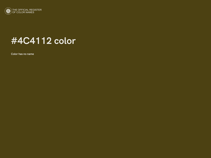 #4C4112 color image