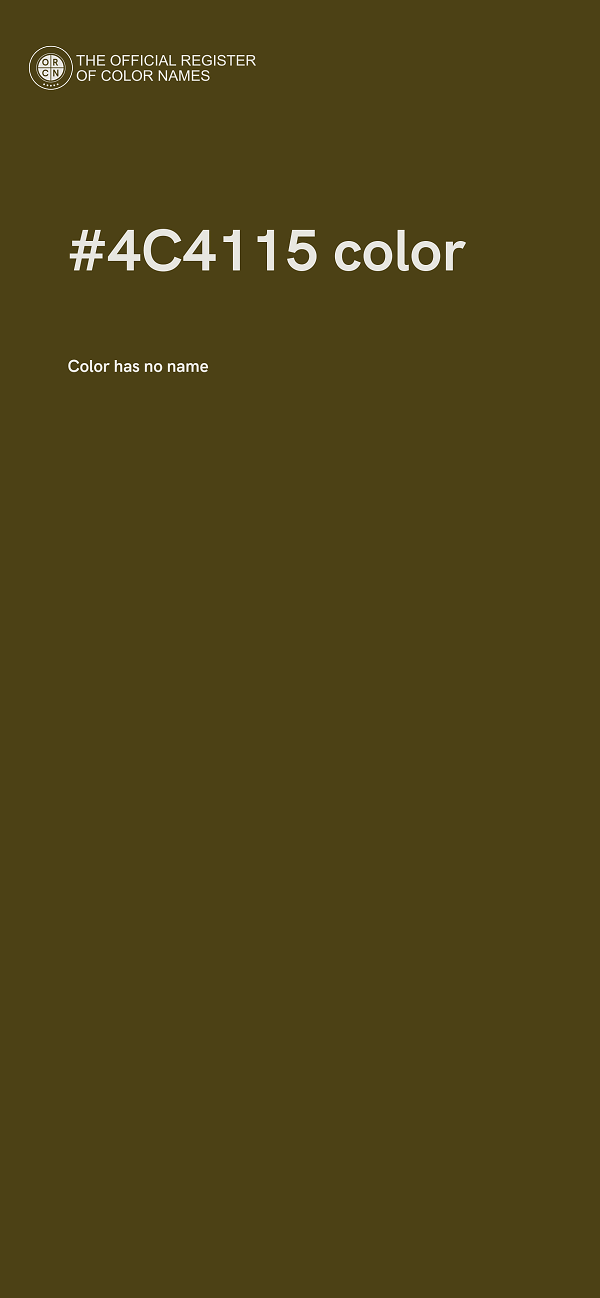 #4C4115 color image