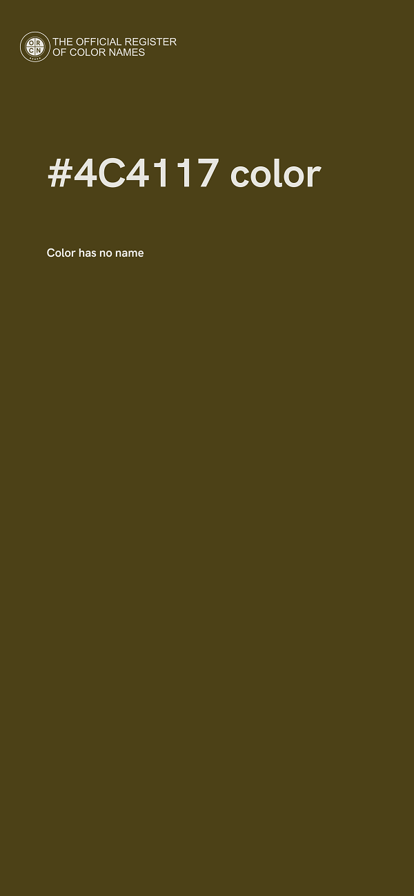 #4C4117 color image