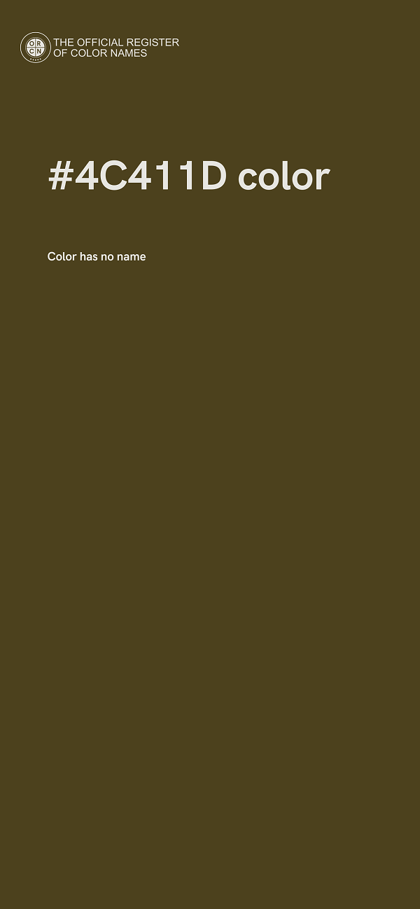 #4C411D color image