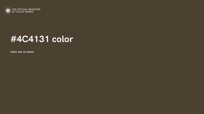 #4C4131 color image