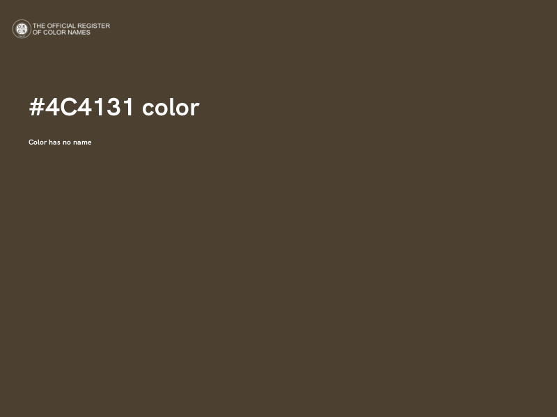 #4C4131 color image