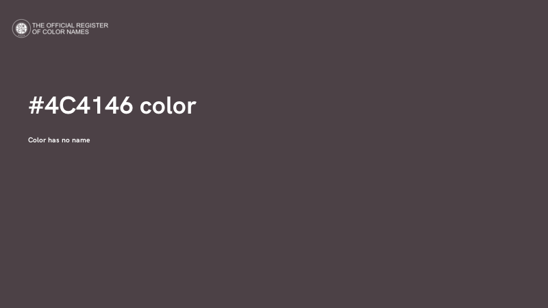 #4C4146 color image