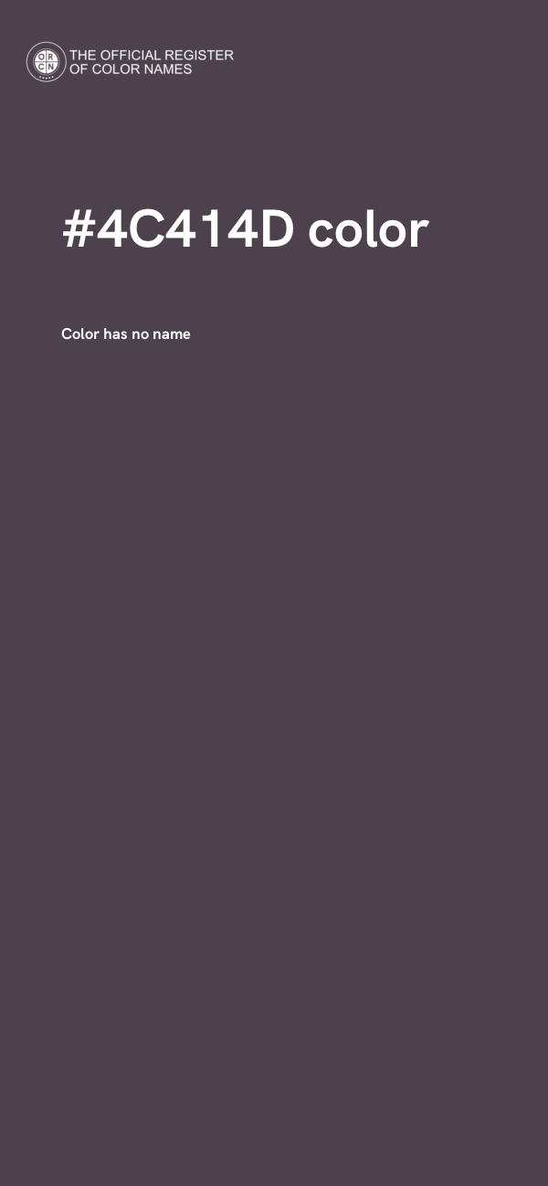 #4C414D color image