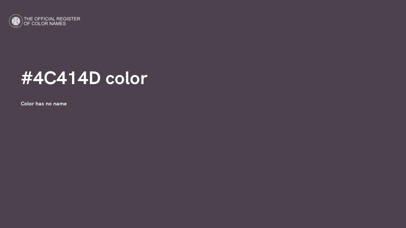 #4C414D color image