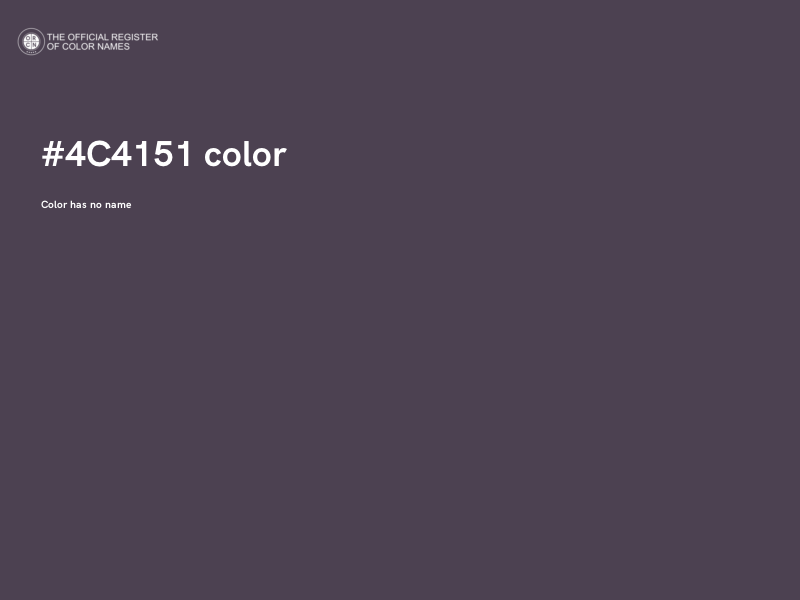 #4C4151 color image