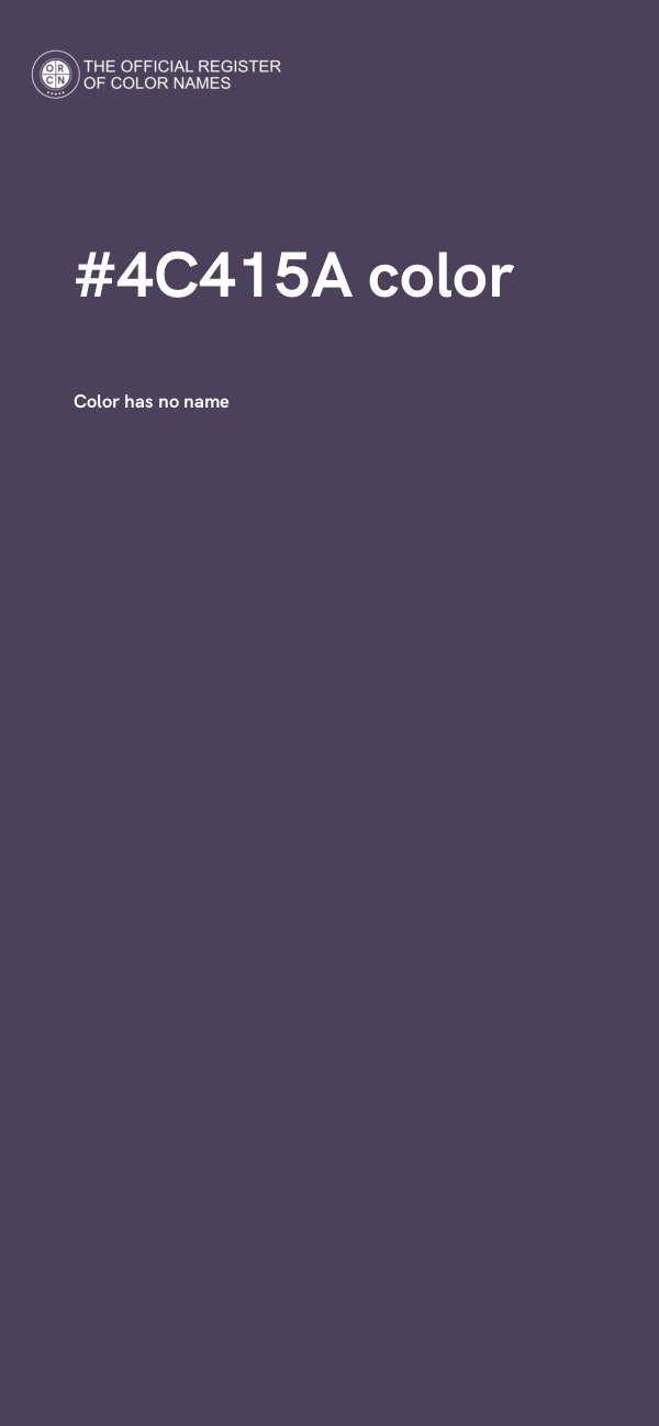 #4C415A color image