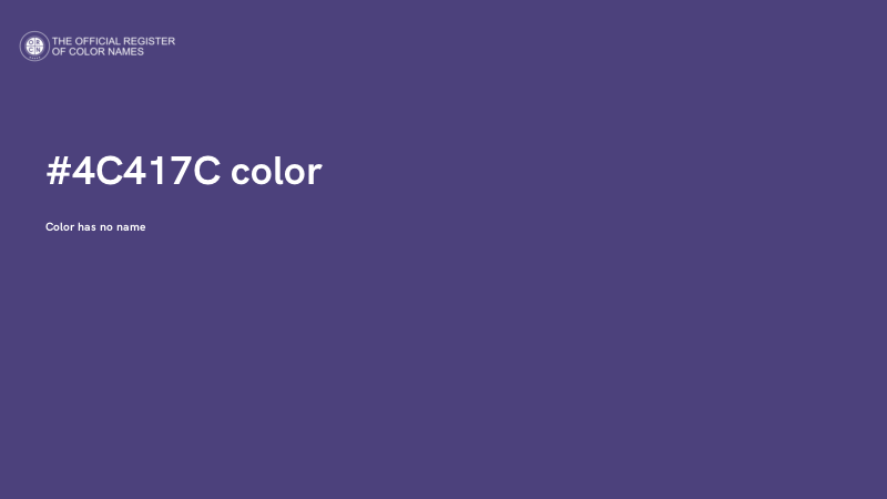 #4C417C color image