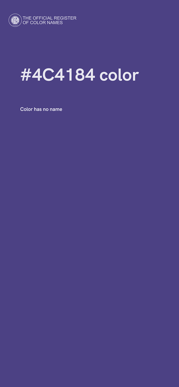 #4C4184 color image