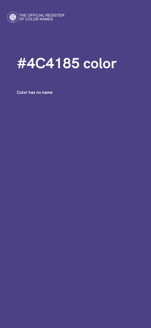 #4C4185 color image