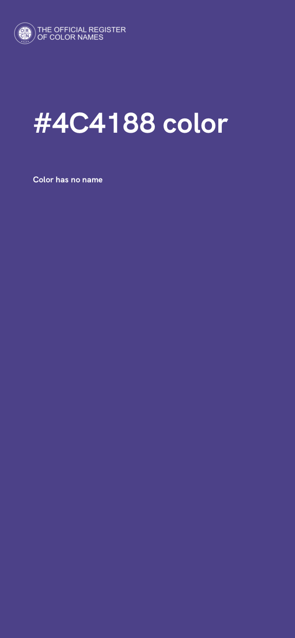 #4C4188 color image