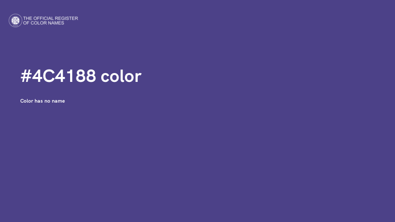 #4C4188 color image