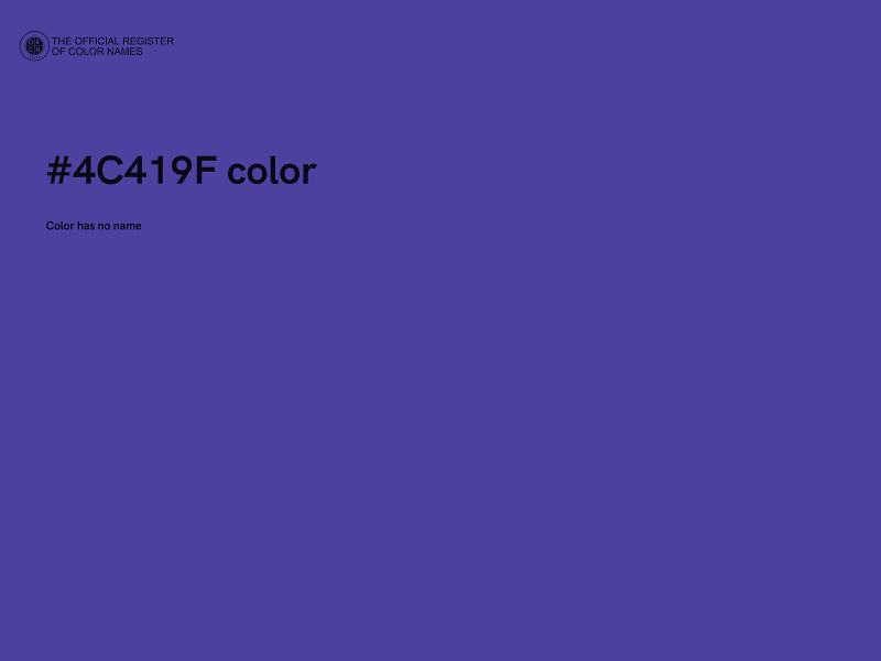 #4C419F color image