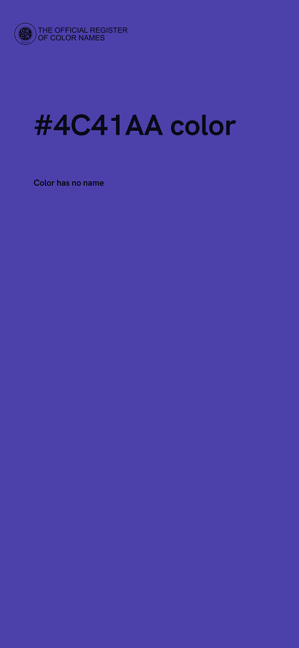 #4C41AA color image