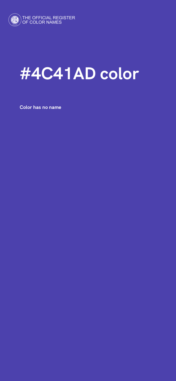 #4C41AD color image