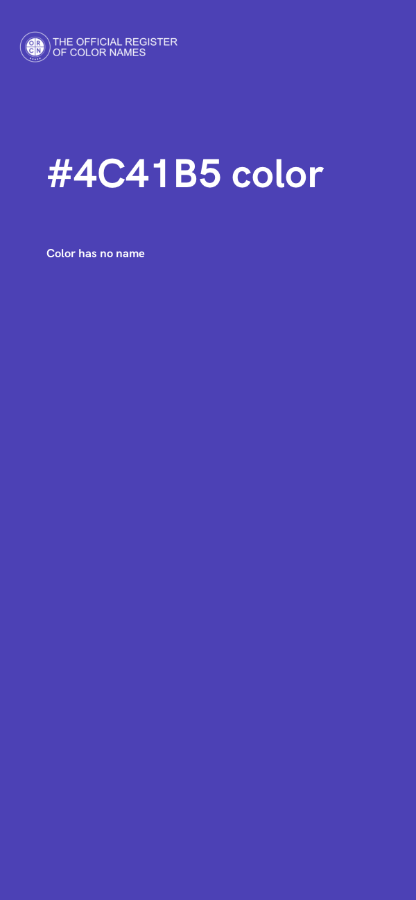 #4C41B5 color image