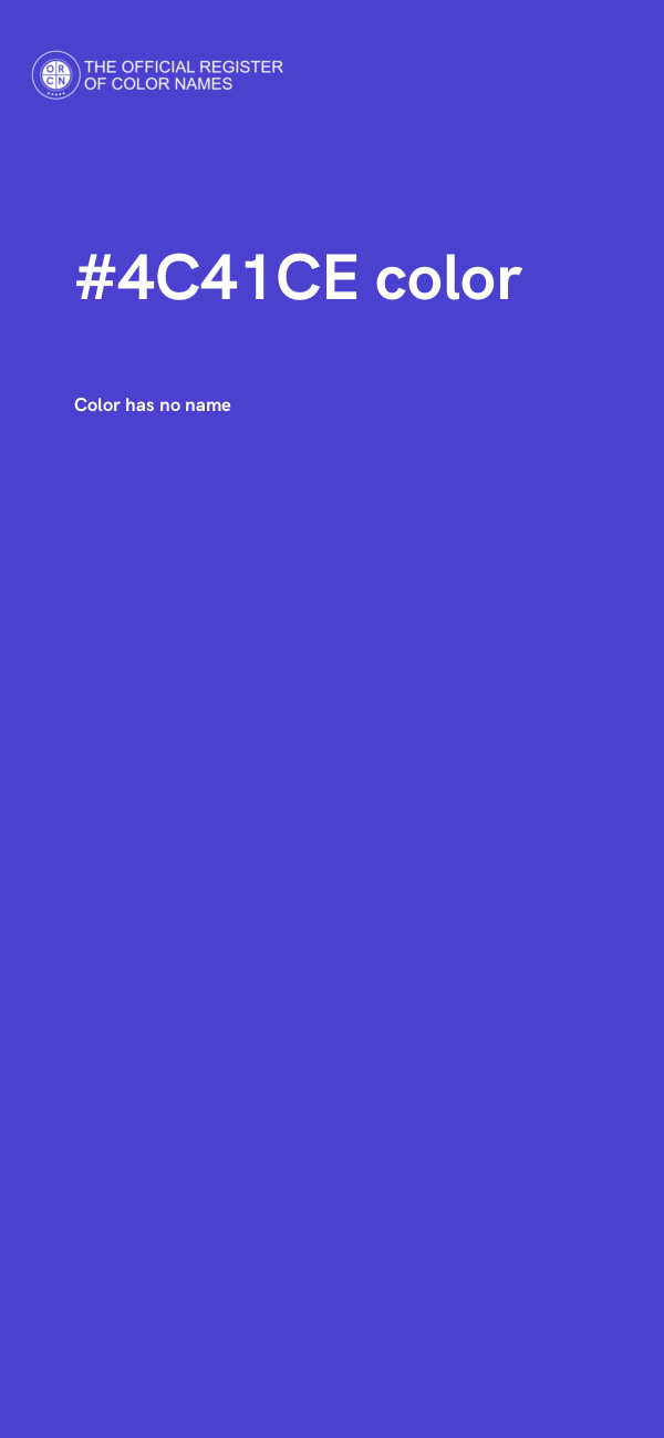 #4C41CE color image