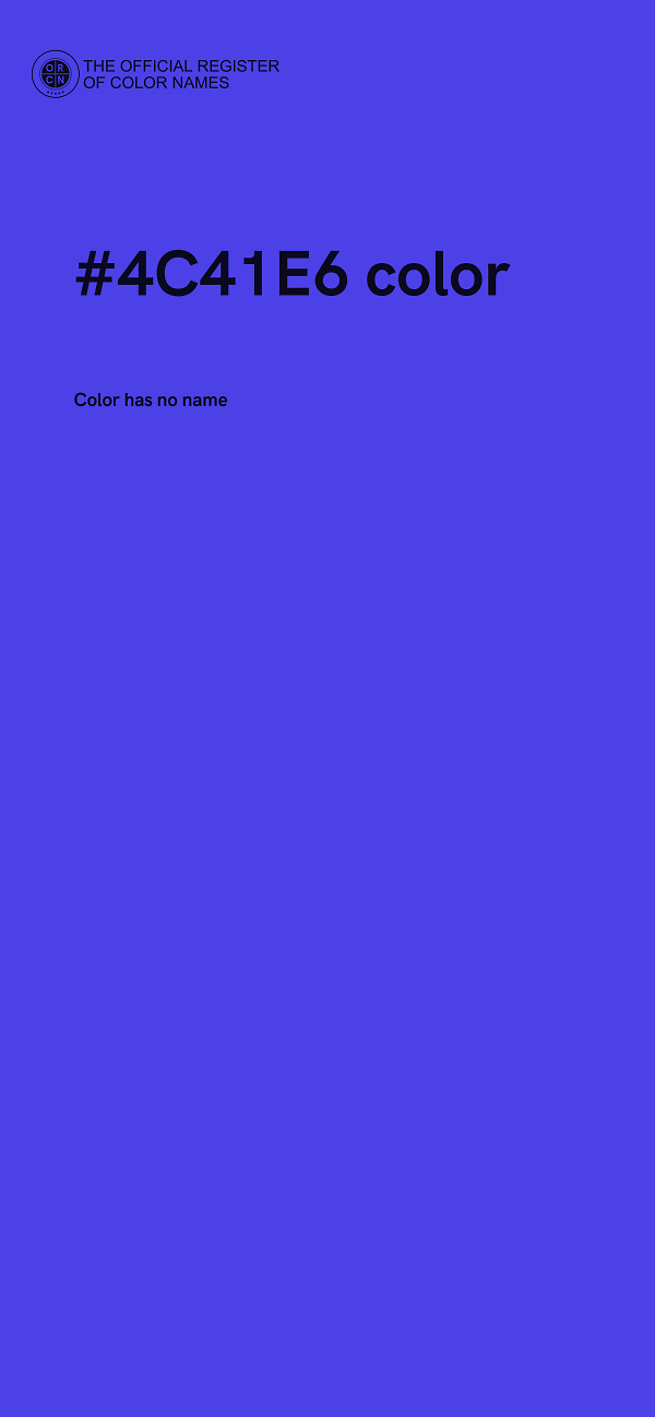#4C41E6 color image