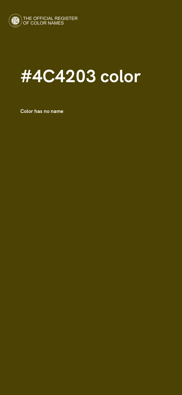 #4C4203 color image