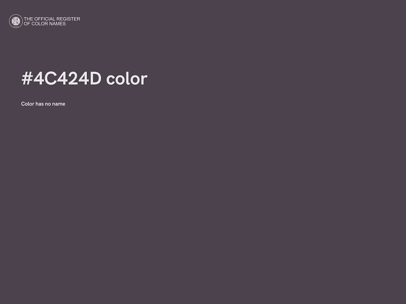 #4C424D color image