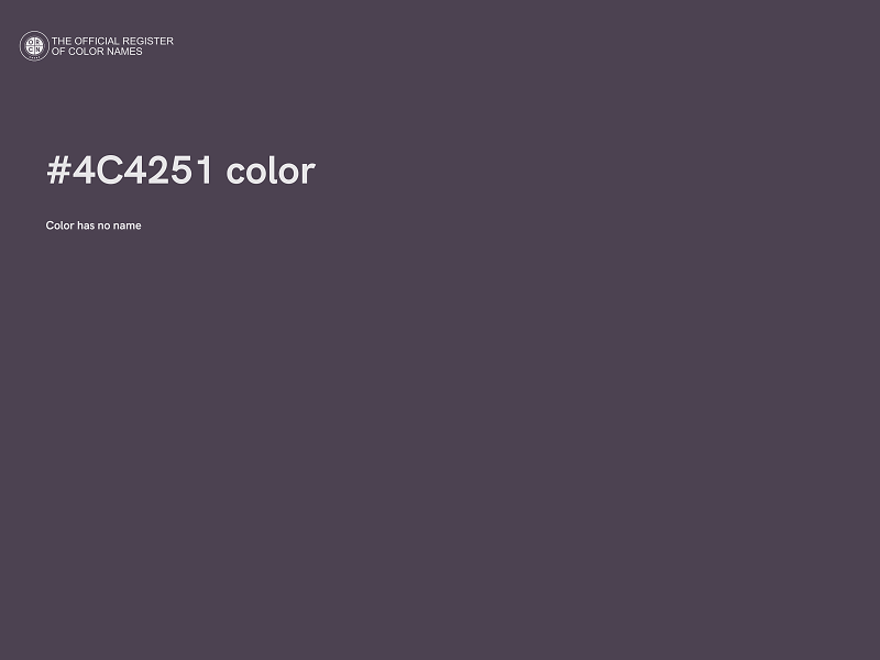 #4C4251 color image