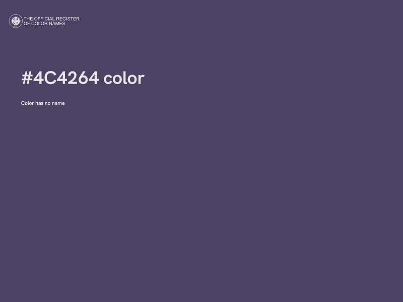 #4C4264 color image