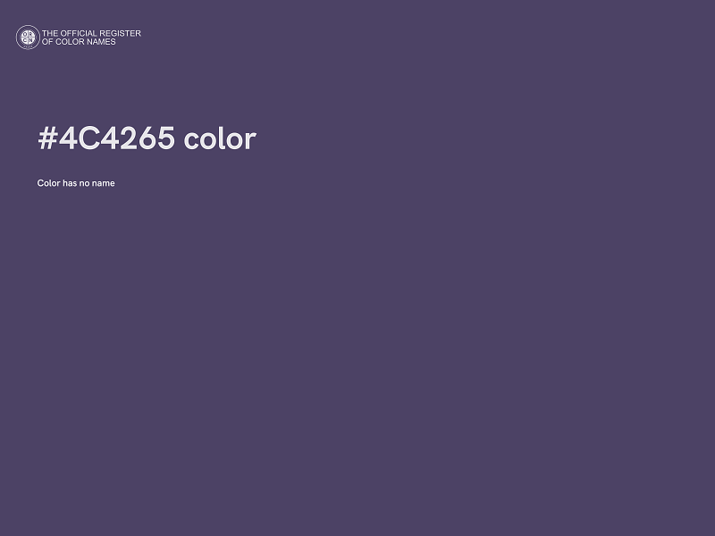 #4C4265 color image