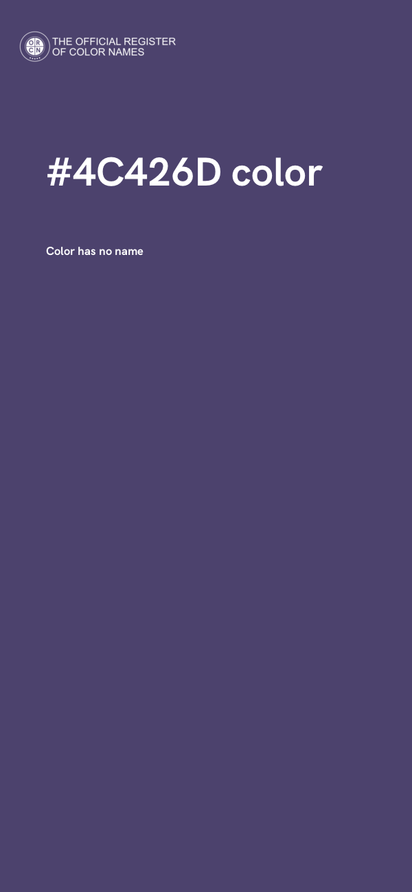 #4C426D color image