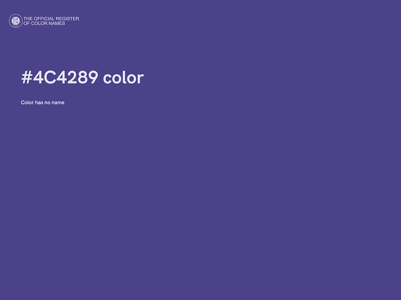 #4C4289 color image