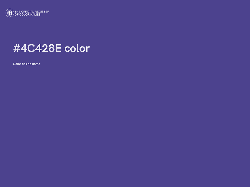 #4C428E color image