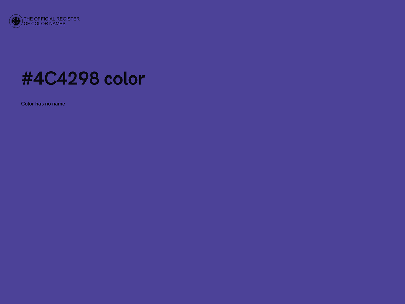 #4C4298 color image