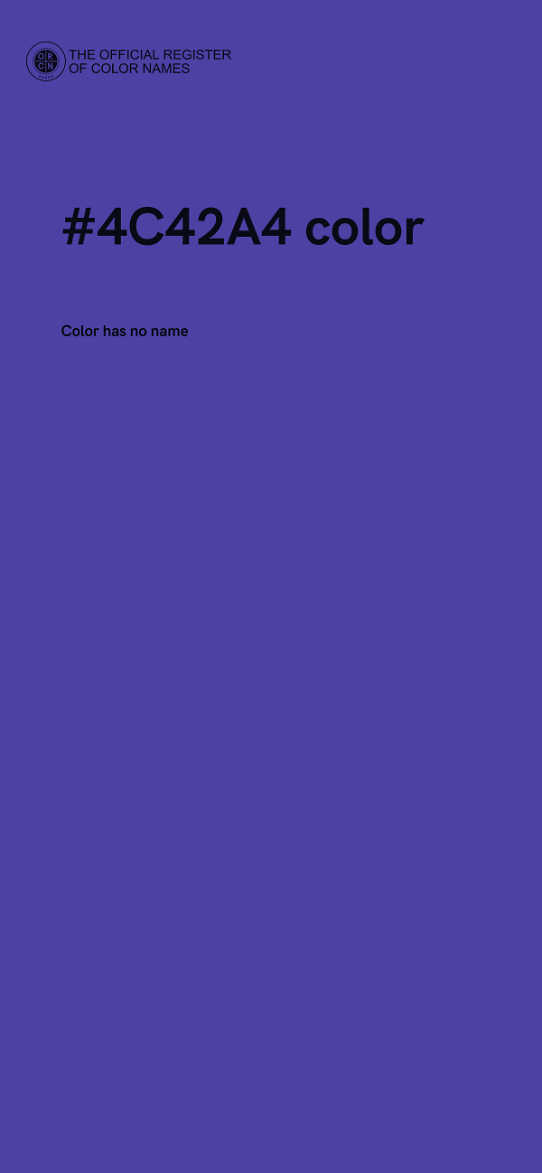 #4C42A4 color image