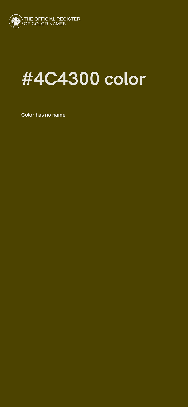 #4C4300 color image