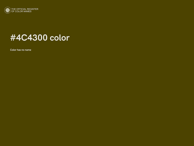 #4C4300 color image