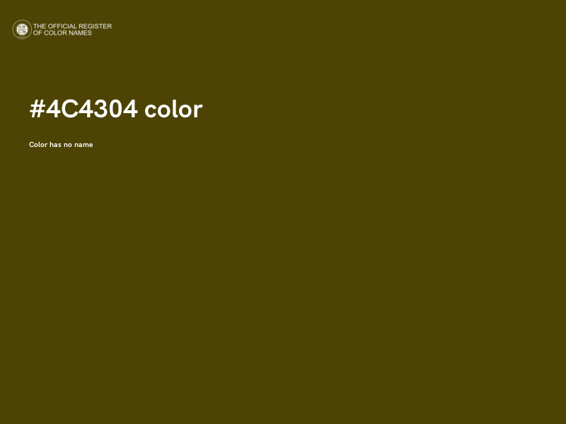 #4C4304 color image