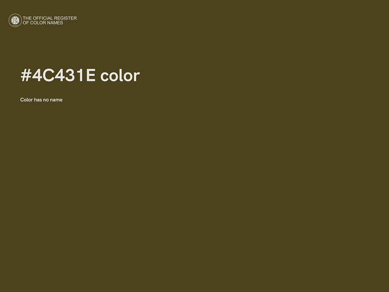 #4C431E color image