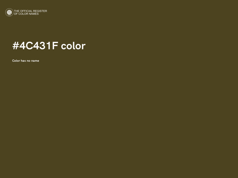 #4C431F color image