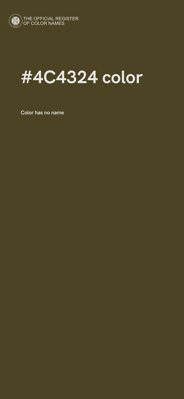 #4C4324 color image