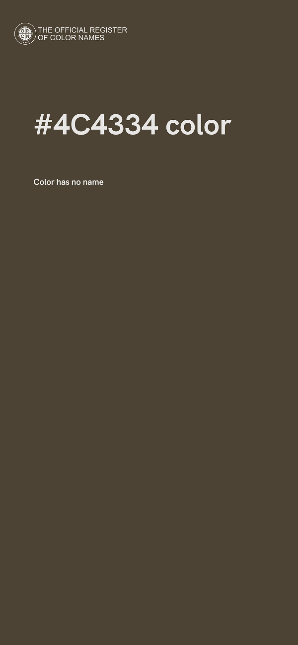 #4C4334 color image