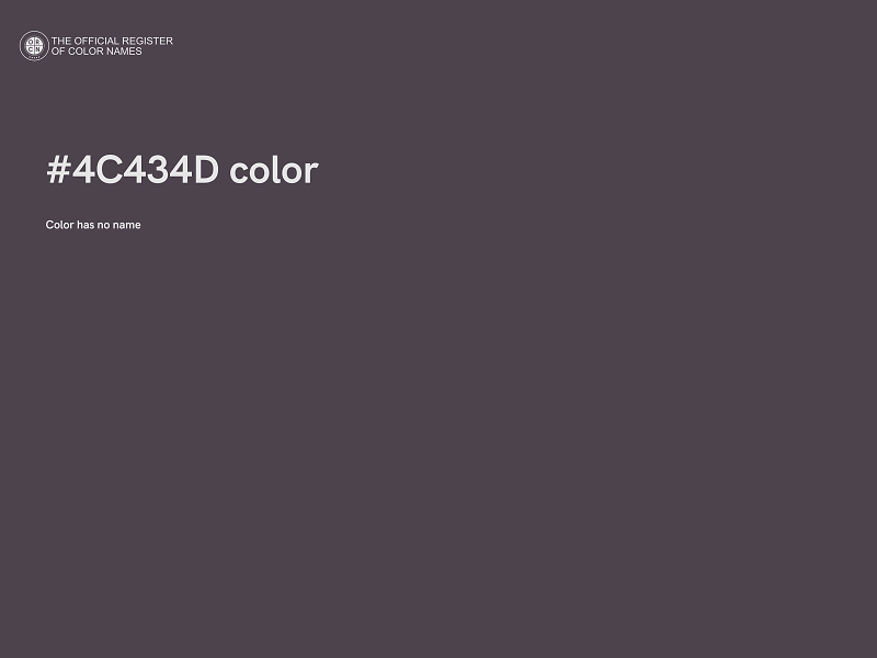 #4C434D color image