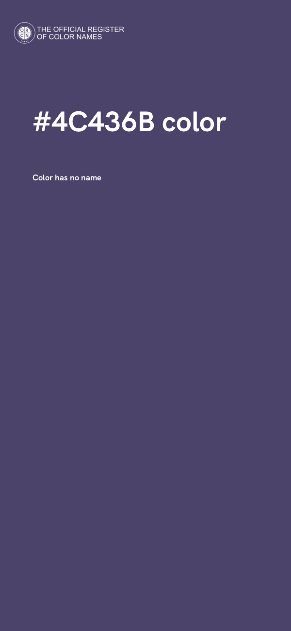 #4C436B color image