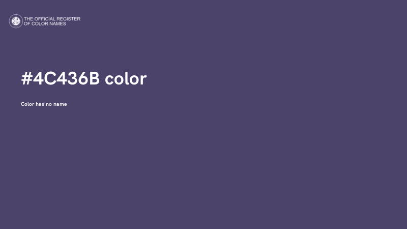 #4C436B color image
